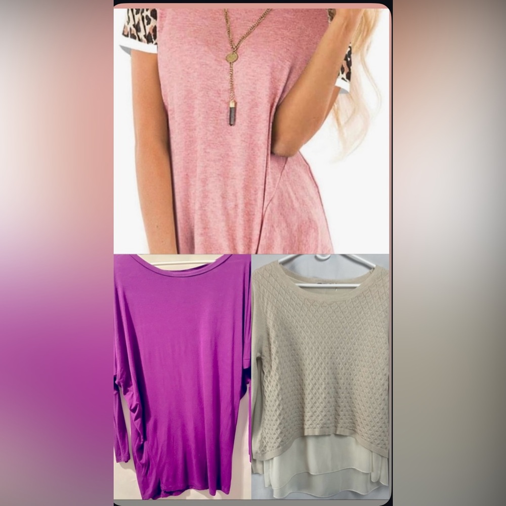 Lot of 3 shirts. Size Large - Women’s